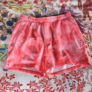 Lululemon Channel Cross Swim 5" Shorts Digital Camo Coral Medium